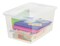 IRIS USA 58 Quart Plastic Storage Bin Tote Organizing Container with Latching Lid, Stackable and Nestable, Clear